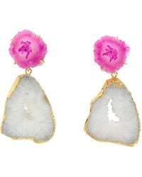 YAA YAA LONDON - 'Summer Love' Crystal Gemstone Earrings - Lyst