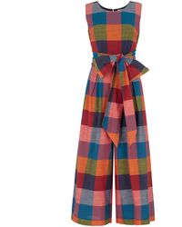 Emily and Fin - Roberta Festival Plaid Jumpsuit - Lyst