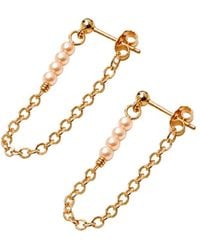 Inari Jewellery - Unity Row Backchain Earring Amazonite Gemstone - Lyst