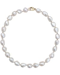 Kiri & Belle - Bianca Chunky Pearl Filled Necklace - Lyst