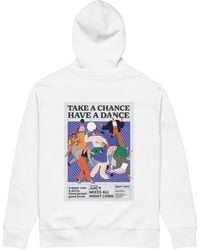 Anchor and Crew - Take A Chance Have A Dance Disco! Organic Cotton Embroidered Heavyweight Hoodie - Lyst