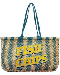 Lilly Loves - Fish & Chips Jute Bag - Lyst