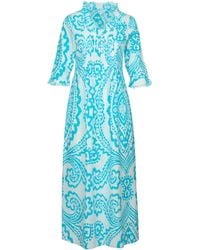 At Last - Cotton Annabel Maxi Dress - Lyst