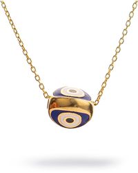 Ebru Jewelry - Guardian Evil Eye Minimalist Necklace - Lyst