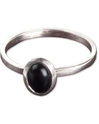 The Jewellery Store London - Oval Onyx Ring - Lyst