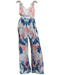 ARTISTA - Freya Printed Wide Palazzo Leg Jumpsuit - Lyst