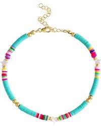 Olivia Le - Rio Star Turq Anklet - Lyst