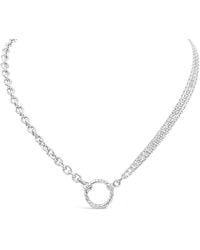 Lutiro - Fancy Cable & Multiple Chain Necklace & Twisted Ring - Lyst
