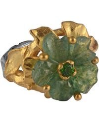 Emma Chapman Jewels - The Rosa Onyx Flower Ring - Lyst