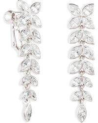 Grosse - Platinum & Crystal Drop Clip On Earrings, Series Cocktail - Lyst