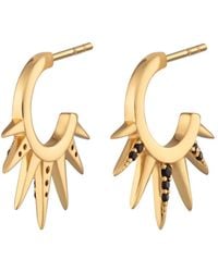 Scream Pretty - Sun Spike Hoop Earrings - Lyst