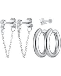 Scream Pretty - Chunky Pearl Earring Stacking Set - Lyst