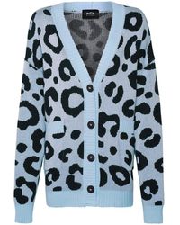 SVETA Milano - Georgia Light/ Leopard-Jacquard Long Cardigan - Lyst