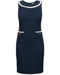 Rumour London - Emilia Cotton Tweed Dress With Fringed Neckline - Lyst