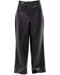 Maison Bogomil - Wide Leg Faux Leather Pants - Lyst