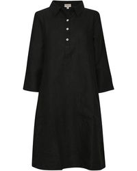 NoLoGo-chic - Up Town Linen Shirt Dress - Lyst