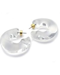 Hye Jane Jewelry - Clear Rena Resin Hoops - Lyst