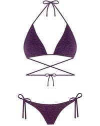 Nur Karaata - Triangle Sparkle Bikini Set - Lyst