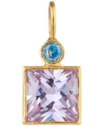 Firera Atelier - Zirconia Charm Necklace - Lyst