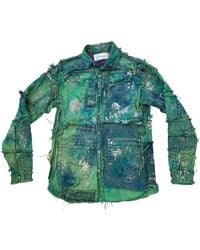 Zasta Studio - Wearable Ruins Shredded Denim Colored Shirt A - Lyst