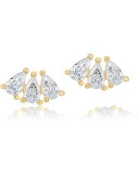 SHYMI - Mini Pear Shape Curved Studs - Lyst