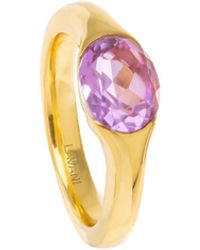 Lavani Jewels - Goldplated & Pink The Empress Ring - Lyst