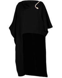 Laines London - Laines Couture Asymmetric Blouse Cape With Embellished Crystal & Pearl Snake - Lyst