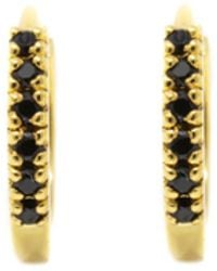 NASI SILVER - Adaya Huggie Hoops- Spinel - Lyst