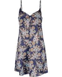 Oh!Zuza - Neutrals Silk Slip Nightdress - Lyst