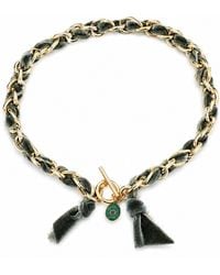 Persia Dona Jewelry - Link Chain X Velvet Ribbon Necklace - Lyst