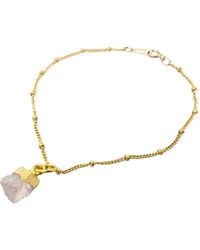 Harfi - Raw Rose Quartz October Birthstone Satellite Bracelet - Lyst