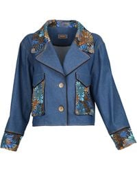 Lalipop Design - Cropped Denim Jacket - Lyst