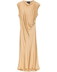 Tantra Spain Sl - Satin Maxi Draped Effect Dress - Lyst