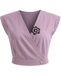 BEIRA - Mari Lilac Tailored Top & Waistcoat - Lyst
