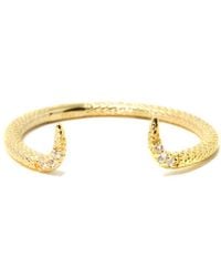 NASI SILVER - Adjustable Fishtail Ring- Topaz - Lyst