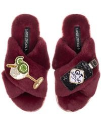 Laines London - Classic Laines Slippers With Botanical Gin & Glass Brooches - Lyst