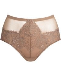 BonBon Lingerie - Neutrals Carmela High Waisted Panty - Lyst