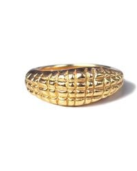 Krush - Rio Python Textured Ring - Lyst