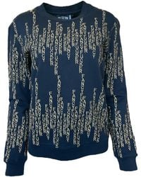 Any Old Iron - Golden Embroidered Matrix Fancy Fucker Sweatshirt - Lyst