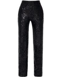 AGGI by HALEWSKI - Luca Obsidian High Waist Sequin Pants - Lyst