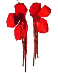 Laura Daili - Crimson Blossom Earrings - Lyst