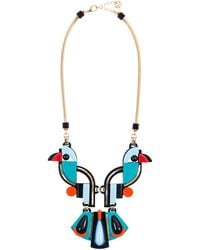 Gissa Bicalho - Handmade Acrylic Necklace Birds - Lyst