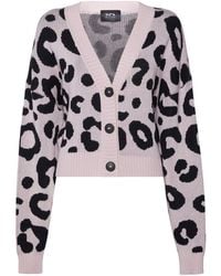SVETA Milano - Dakota/ Leopard-Jacquard Short Cardigan - Lyst