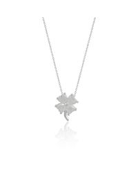Spero London - Four Leaf Clover Sterling Necklace - Lyst