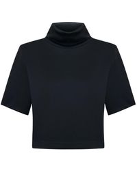 Thisisu Collection - Mira Padded-Shoulder High-Neck Top - Lyst