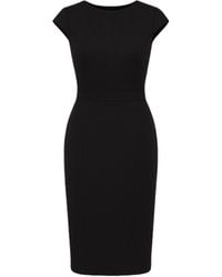 Conquista - Solid Colour Dress With Cap Sleeves Color - Lyst