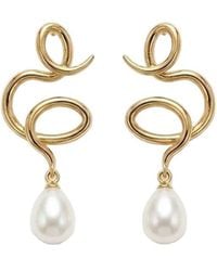 With Love Darling - Medusa Pearl Earring - Lyst
