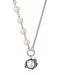 Unaloe - Lumina Necklace With Pearl - Lyst