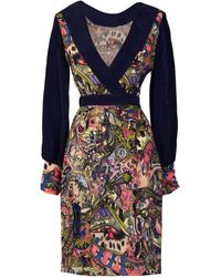Sarvin - Long Sleeve Mini Dress - Lyst