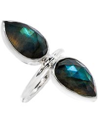 Heather Hawkins Jewelry - Double Lotus Beauty Semi-Precious Custom Cut Gemstone Ring - Lyst